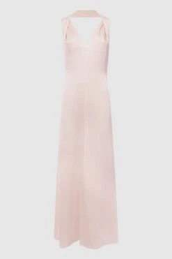 Reiss Lila Bridesmaid Twist Detail Midi Dress -Outlet Mode Zyra Store D54 762s2