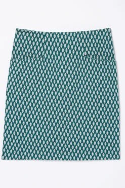 FatFace Green Jennie Ikat Skirt