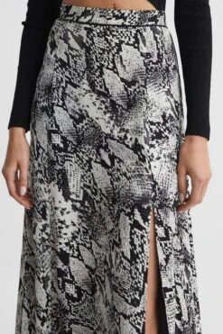 Reiss Katia Printed Slip Midi Skirt -Outlet Mode Zyra Store D60 336s6