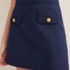 Boden Blue Military Mini Skirt -Outlet Mode Zyra Store D63487s