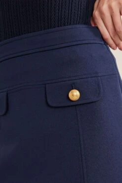 Boden Blue Military Mini Skirt -Outlet Mode Zyra Store D63487s4