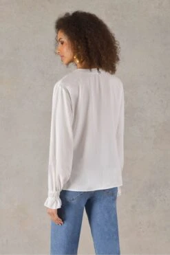 Ro&Zo White Button Detail Top 11 Ro&Zo White Button Detail Top -Outlet Mode Zyra Store D71779s4