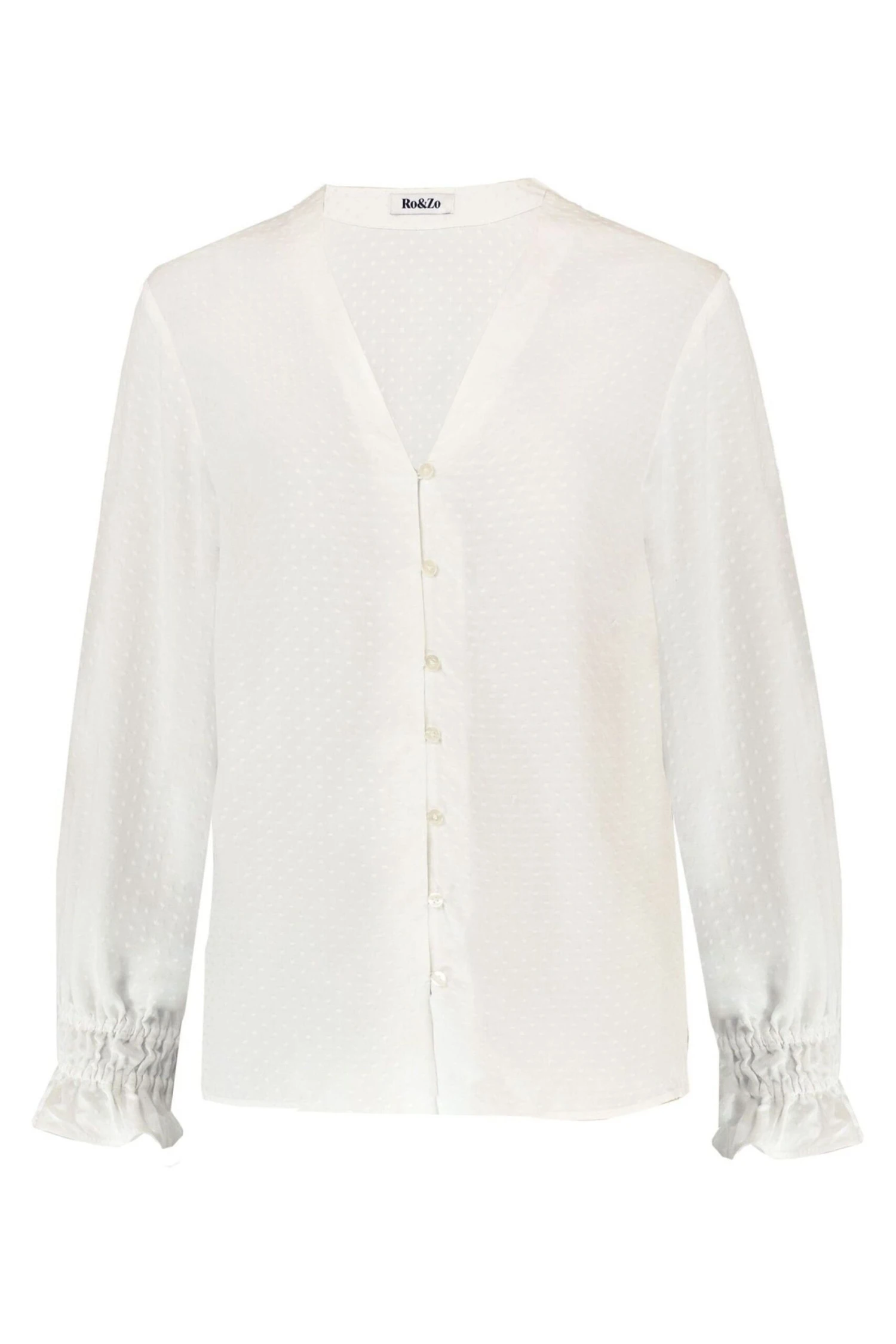Ro&Zo White Button Detail Top 8 Ro&Zo White Button Detail Top - Image 6