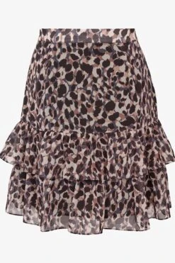 Mint Velvet Sarah Print Ruffle Mini Skirt -Outlet Mode Zyra Store D72716s5