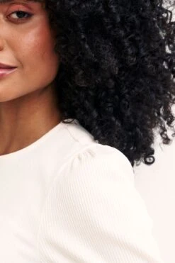 Nobody's Child Cream Puff Sleeve Top -Outlet Mode Zyra Store D77347s4