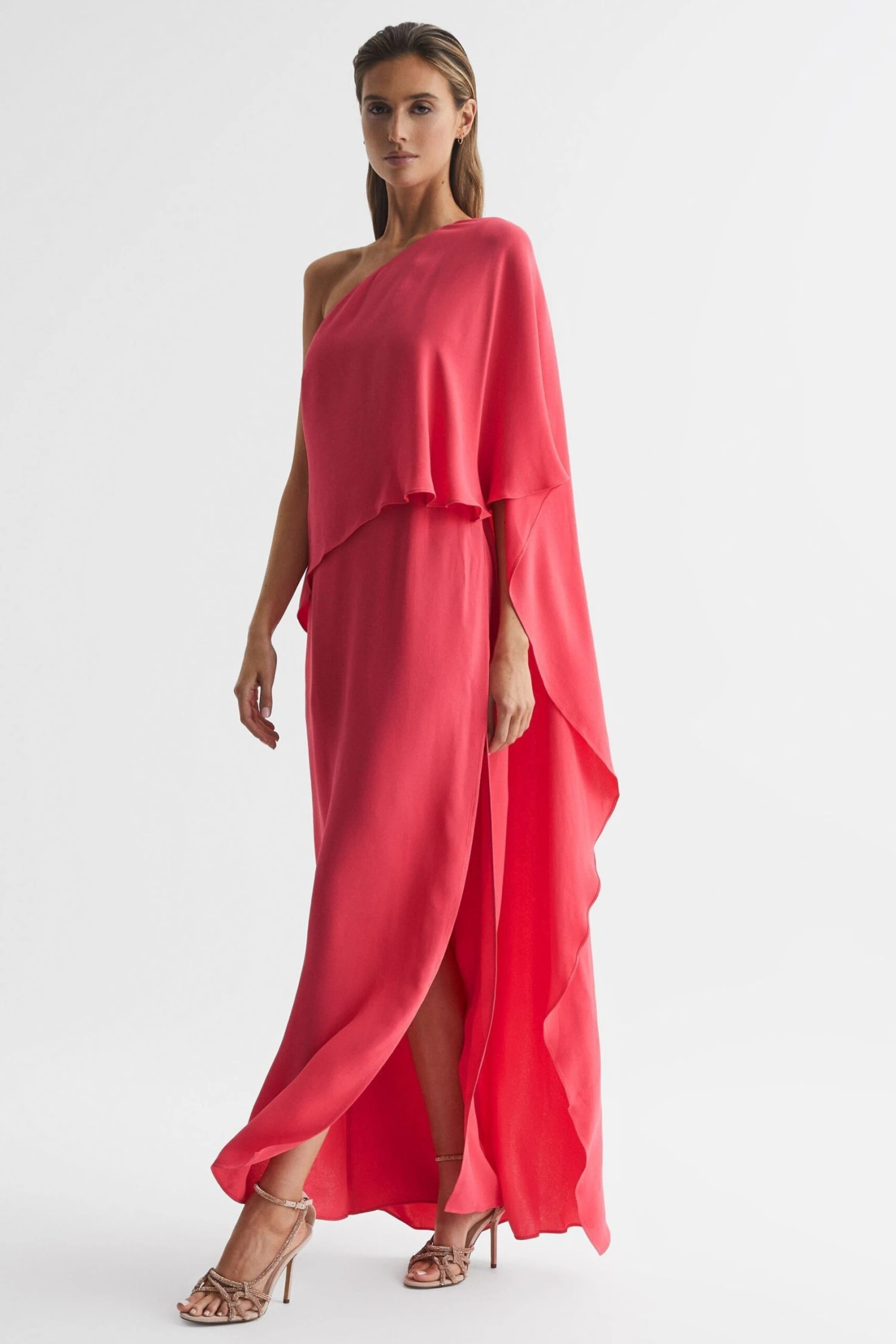 Reiss Jordyn Off-Shoulder Cape Maxi Dress 3 Reiss Jordyn Off-Shoulder Cape Maxi Dress