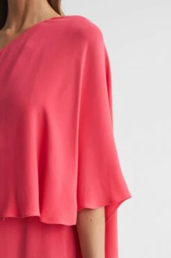 Reiss Jordyn Off-Shoulder Cape Maxi Dress 11 Reiss Jordyn Off-Shoulder Cape Maxi Dress -Outlet Mode Zyra Store D85 800s4