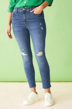 F&F Blue Enhance Skinny Jeans
