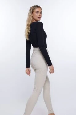 River Island Cream Ecru High Rise Skinny Jeans 7 River Island Cream Ecru High Rise Skinny Jeans -Outlet Mode Zyra Store D87884s3