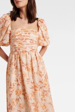 Forever New Dream Ruched Bodice Midi Dress -Outlet Mode Zyra Store K14601s4