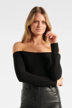 Forever New Belle Crepe Bardot Top