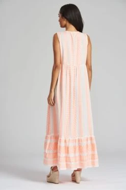 South Beach Jacquard Sleeveless Maxi Dress -Outlet Mode Zyra Store K36048s5