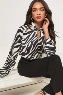 Lipsy Cut Out Detail Blouse