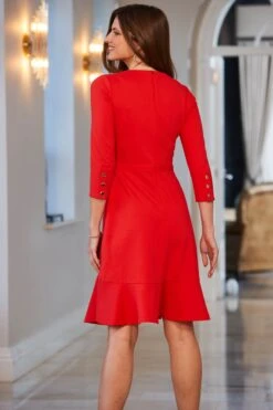 Sosandar Square Neck Ponte Midi Dress 10 Sosandar Square Neck Ponte Midi Dress -Outlet Mode Zyra Store K52257s4