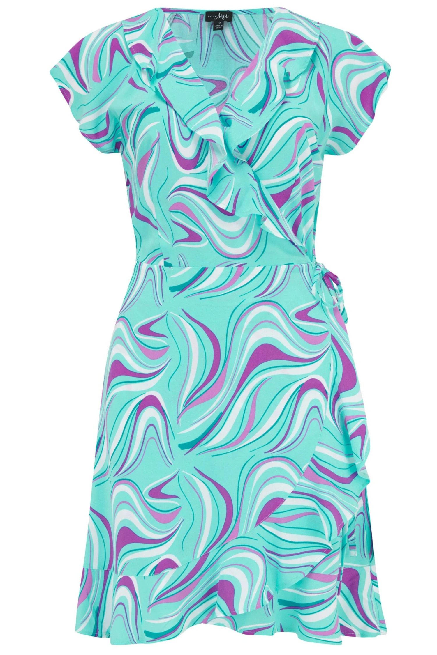 Pour Moi Woven Ecovero Frill Wrap Dress 6 Pour Moi Woven Ecovero Frill Wrap Dress - Image 4