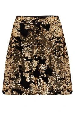 Pour Moi Selena Velvet Sequin Mini Skirt -Outlet Mode Zyra Store L00481s3