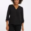 VERO MODA V Notch Neck Relaxed Blouse -Outlet Mode Zyra Store L52197s