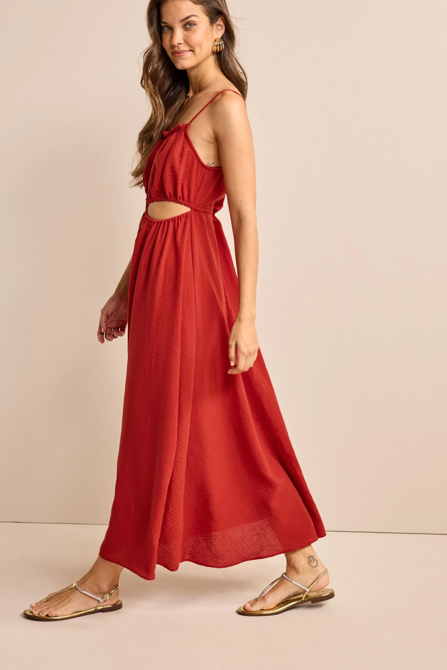 Next Cut-Out Detail Strappy Dress 4 Next Cut-Out Detail Strappy Dress - Image 2