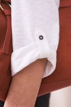 White Stuff White Annie Jersey Shirt -Outlet Mode Zyra Store M40866s3