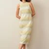 Next Ribbed Racer Neck Stripe Midi Dress 2 Next Ribbed Racer Neck Stripe Midi Dress -Outlet Mode Zyra Store M68 363s