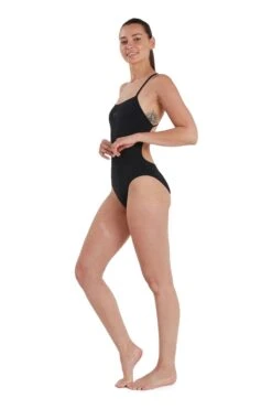 Speedo Black Endurance+ Thinstrap One Piece Swimsuit -Outlet Mode Zyra Store M96907s3
