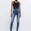 River Island Skinny Blue High Rise Sculpt Jeans -Outlet Mode Zyra Store NC8556s