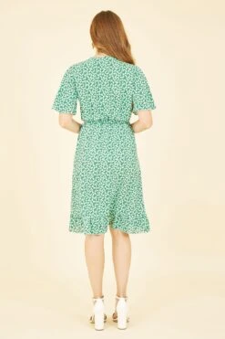 Mela Ditsy Floral Frill Wrap Dress -Outlet Mode Zyra Store P63628s4