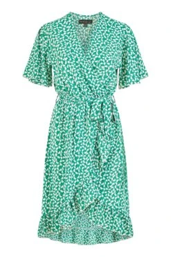 Mela Ditsy Floral Frill Wrap Dress -Outlet Mode Zyra Store P63628s5