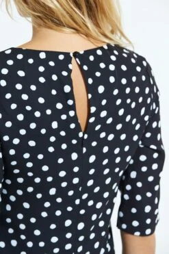 Sosandar Ruffle Hem Shift Dress -Outlet Mode Zyra Store P86992s5