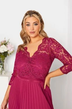 Yours Curve Long Sleeve Wrap Lace Dress 9 Yours Curve Long Sleeve Wrap Lace Dress -Outlet Mode Zyra Store P90190s4