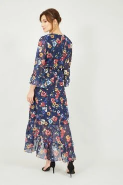 Yumi Bird And Floral Print Wrap Dress 10 Yumi Bird And Floral Print Wrap Dress -Outlet Mode Zyra Store P91510s4