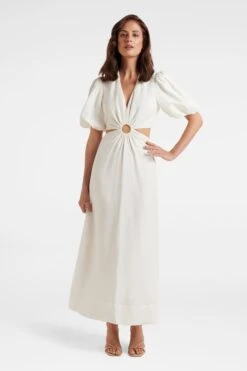 Forever New Rosie Ring Cut Out Midi Dress