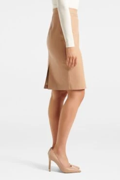 Forever New Carla Vegan Leather Midi Skirt -Outlet Mode Zyra Store Q32462s3