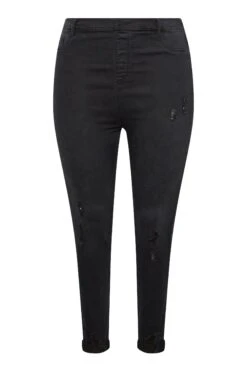 Yours Curve Grace Turn Up Ripped Jegging -Outlet Mode Zyra Store Q37518s4