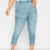Yours Curve Cropped Grace Turn Up Jegging -Outlet Mode Zyra Store Q39461s