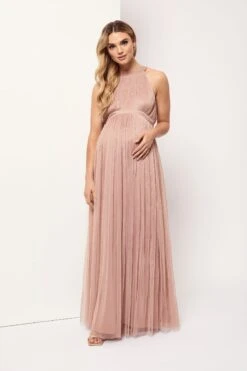 Anaya With Love Maternity Halter Neck Maxi Dress