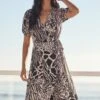 Lipsy Ruffle Wrap Dress -Outlet Mode Zyra Store R76780s