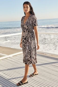 Lipsy Ruffle Wrap Dress -Outlet Mode Zyra Store R76780s3