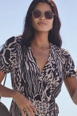 Lipsy Ruffle Wrap Dress -Outlet Mode Zyra Store R76780s4