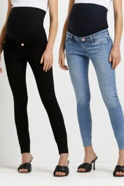 River Island Maternity Blue Light Molly Tempo Jeans