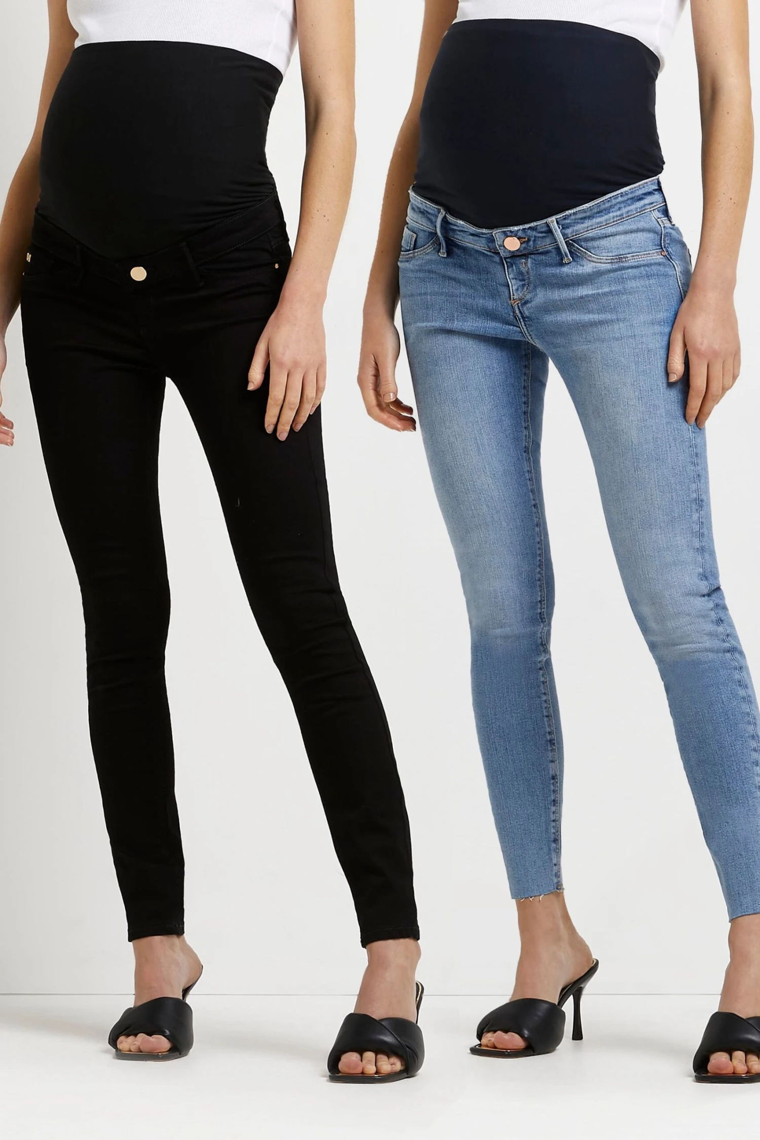 River Island Maternity Blue Light Molly Tempo Jeans 3 River Island Maternity Blue Light Molly Tempo Jeans