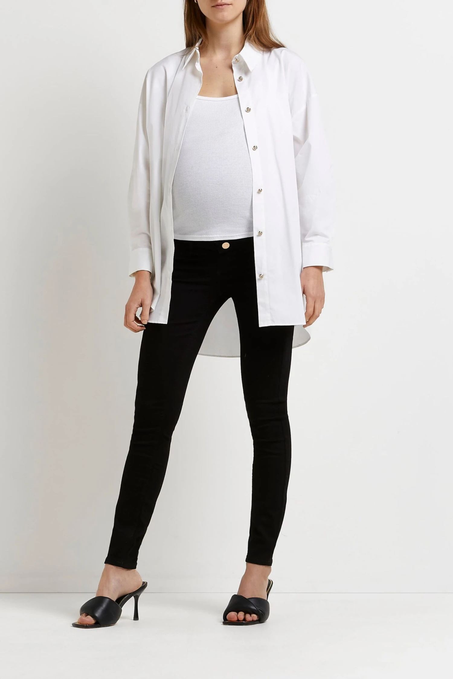 River Island Maternity Blue Light Molly Tempo Jeans 4 River Island Maternity Blue Light Molly Tempo Jeans - Image 2