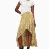 AllSaints Yellow Slvina Oniyuri Skirt -Outlet Mode Zyra Store T85342s