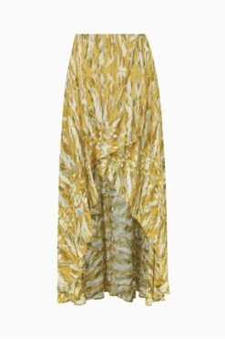 AllSaints Yellow Slvina Oniyuri Skirt -Outlet Mode Zyra Store T85342s5
