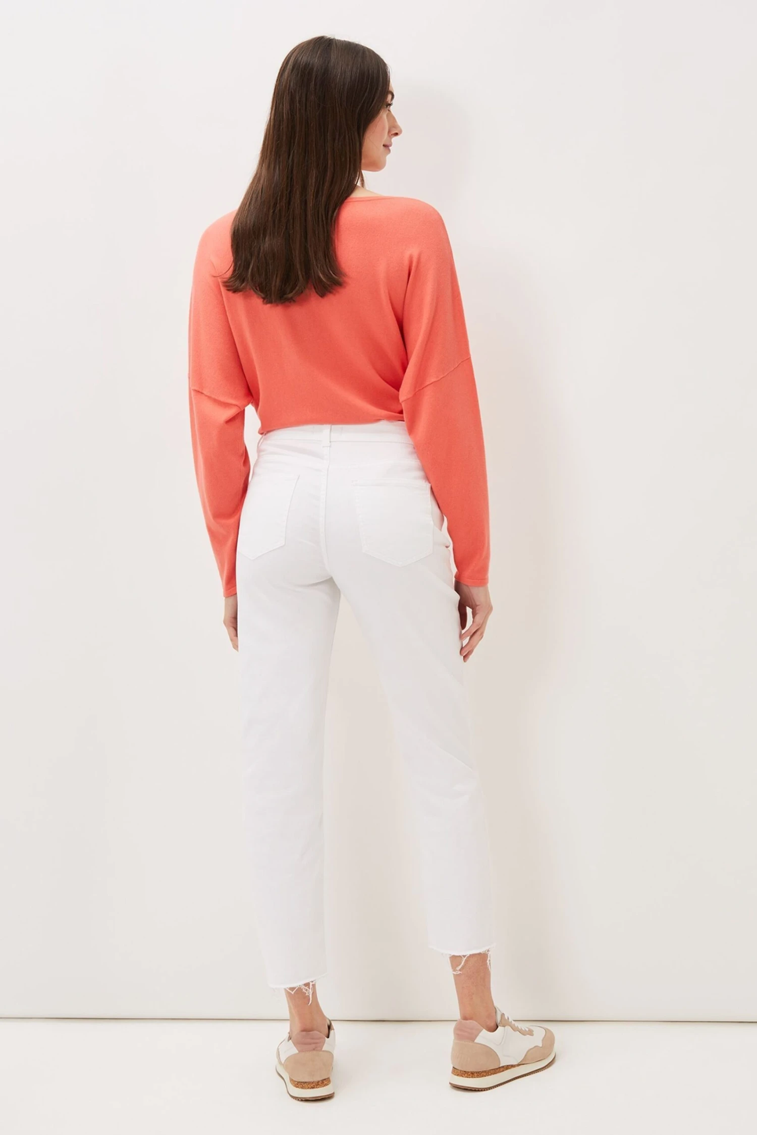 Phase Eight Petra White Raw Hem Straight Leg Jeans 5 Phase Eight Petra White Raw Hem Straight Leg Jeans - Image 3