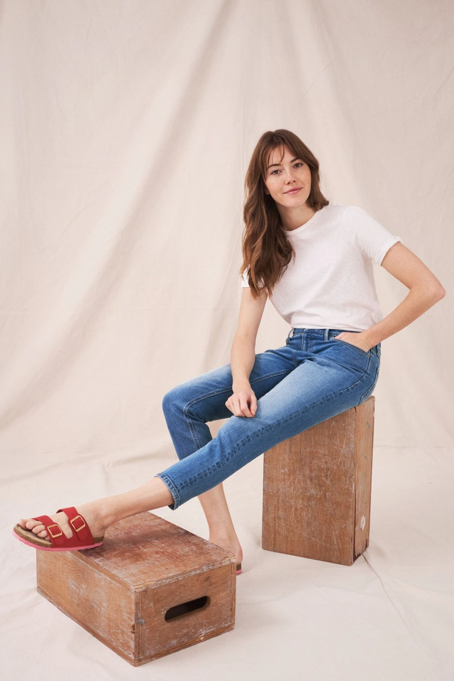 White Stuff Blue Brooke Straight Crop Jeans 3 White Stuff Blue Brooke Straight Crop Jeans