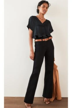 Next Black Lift, Slim And Shape Wide Leg Jeans
