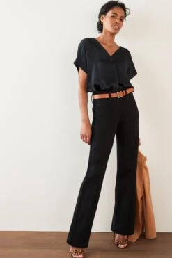Next Black Lift, Slim And Shape Wide Leg Jeans -Outlet Mode Zyra Store U50840s3