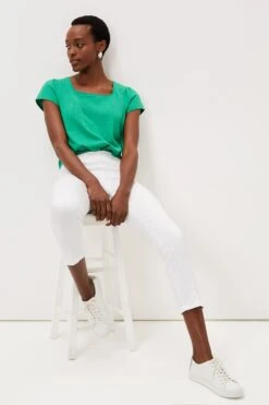 Phase Eight White Miah Cropped Jeggings -Outlet Mode Zyra Store U59871s3