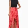 AllSaints Slvina Nila Orange Skirt -Outlet Mode Zyra Store U70926s
